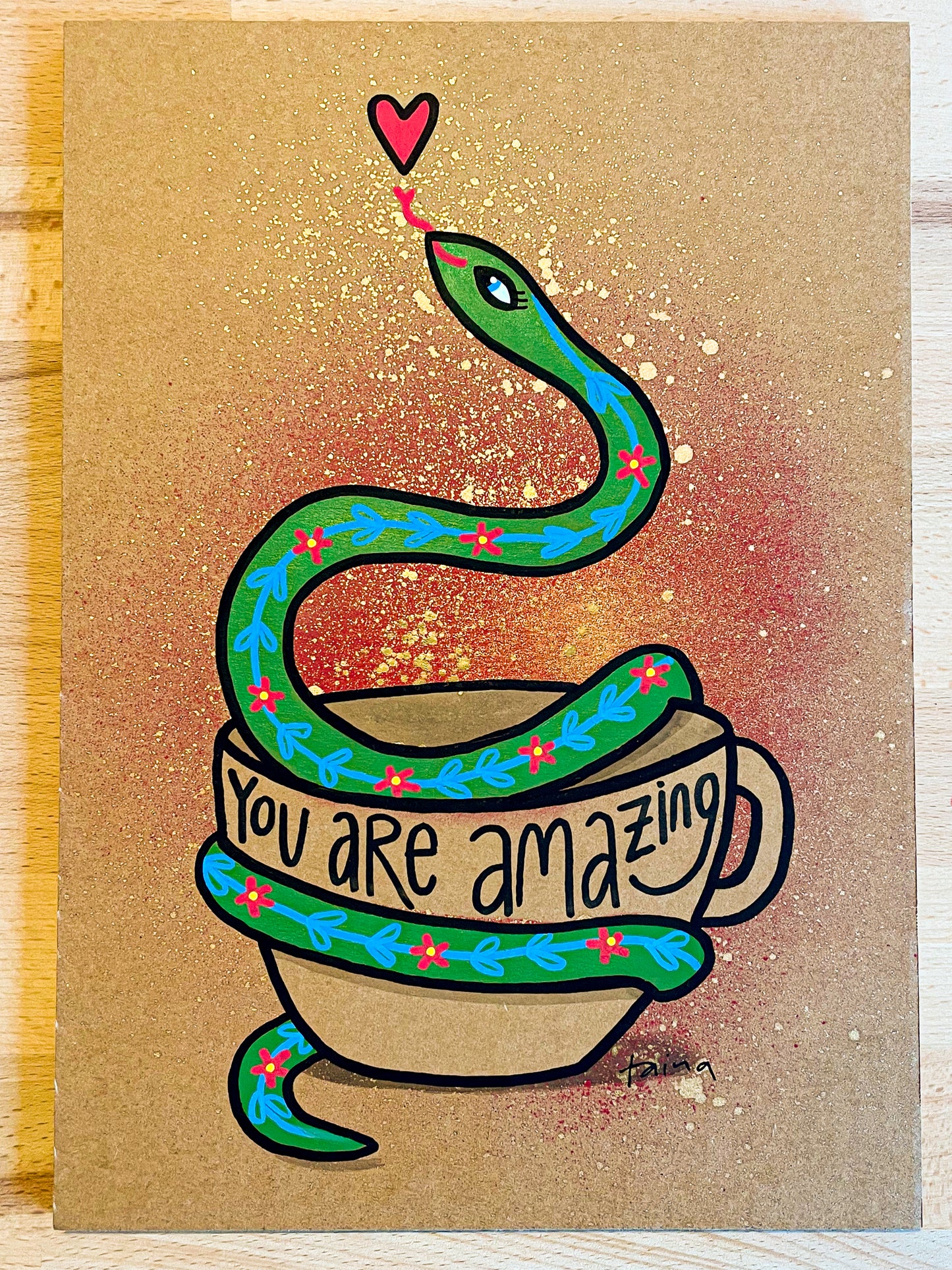 Geschenkset – Limited Art Edition Rooibos & handgemalte Stück