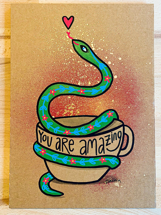 Geschenkset – Limited Art Edition Rooibos & handgemalte Stück